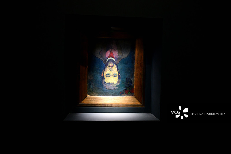 《威廉·莫拉尔肖像》（背面），保罗·高更，1893-1894年，双面布面油画，浦东美术馆图片素材