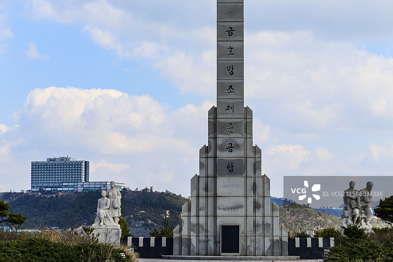 韩国全罗南道木浦港图片素材