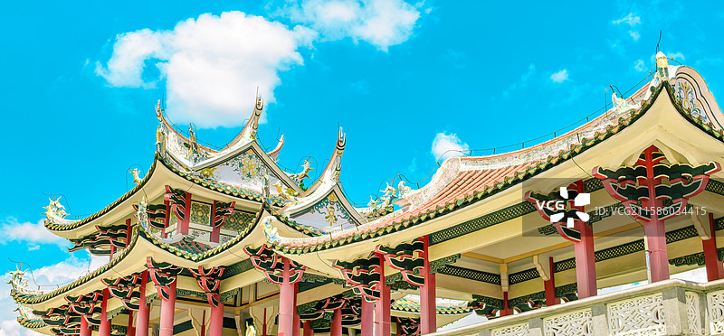 厦门市集美区嘉庚公园内的鳌亭图片素材