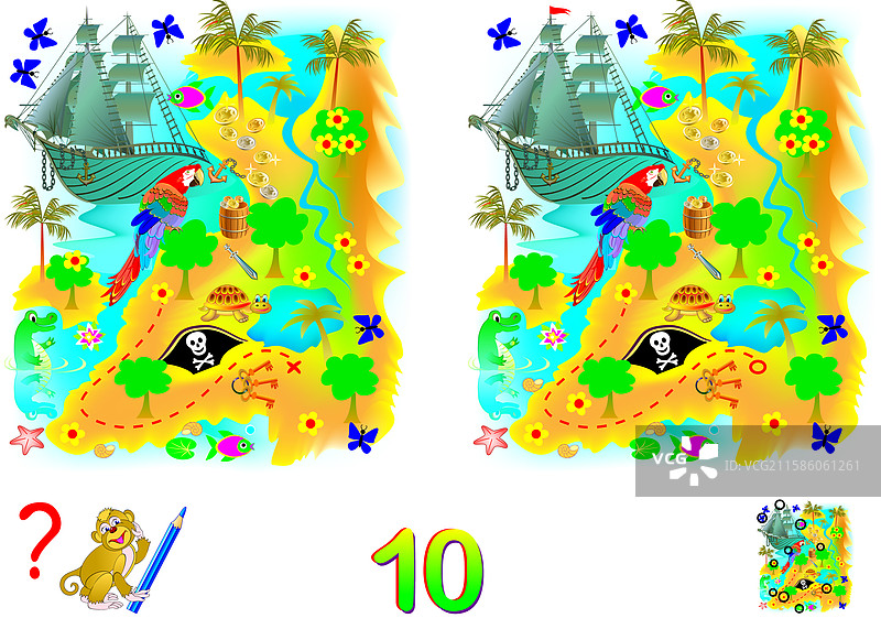 适合儿童和成人的逻辑谜题游戏图片素材