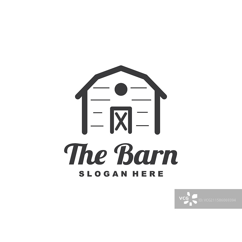 谷仓农场农舍仓库标志设计图片素材