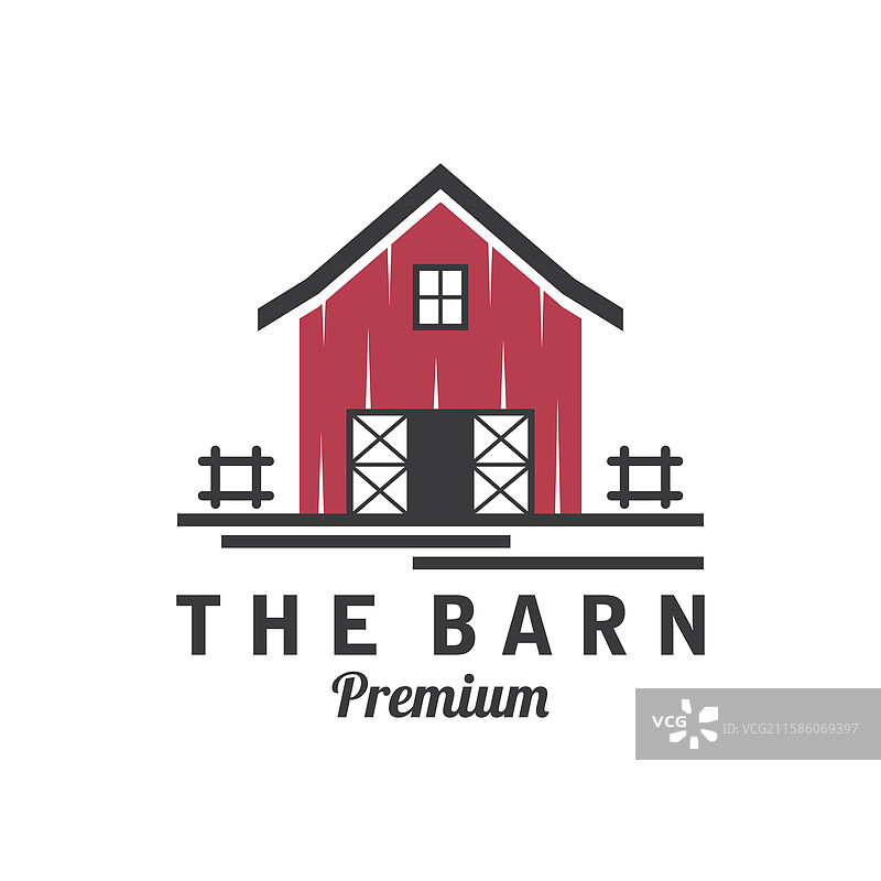 谷仓农场农舍仓库标志设计图片素材