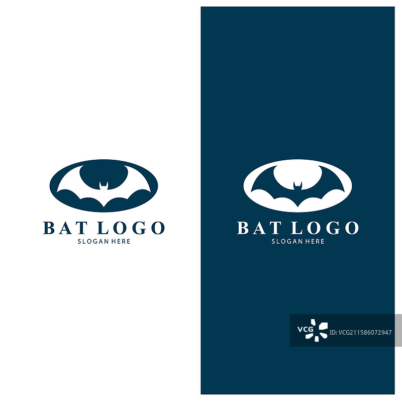 蝙蝠标志，展开的翅膀，简单设计图片素材
