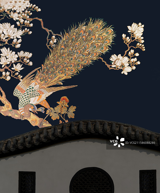 传统文化，南京云锦，装饰图案，凤凰图片素材