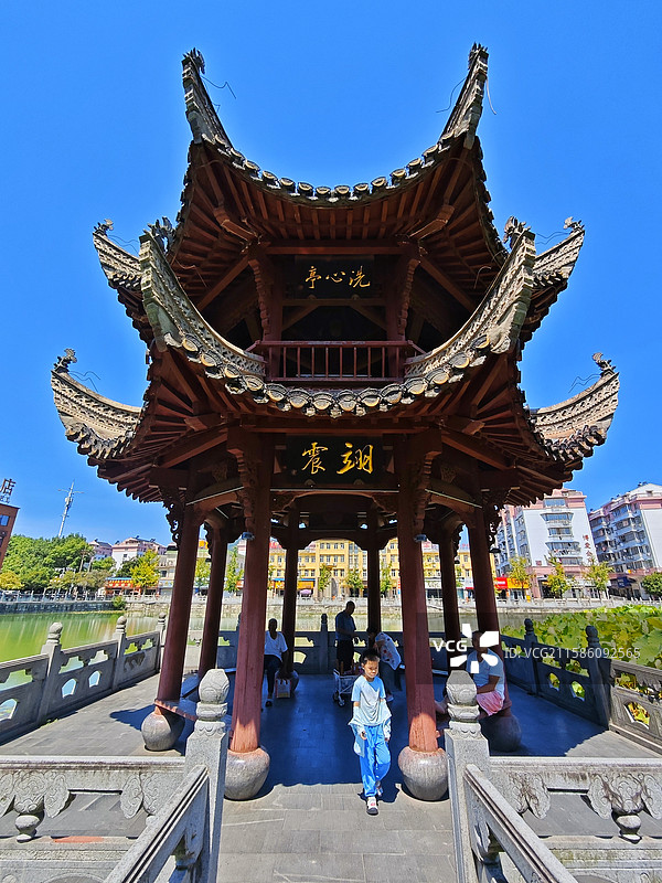 秋日洗心亭图片素材