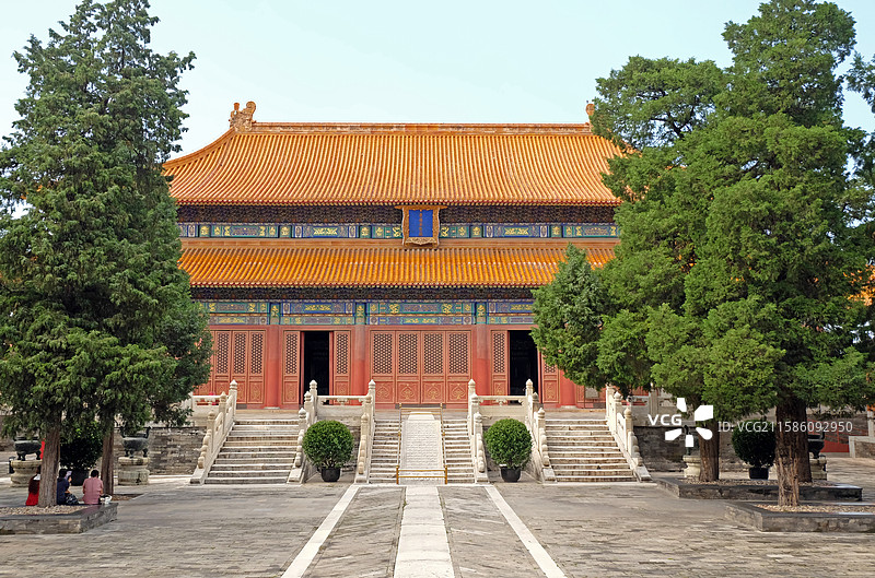 北京历代帝王庙的景德崇圣殿图片素材