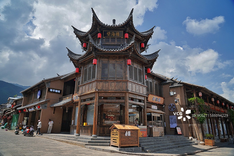 云南昭通古城的风景图片素材