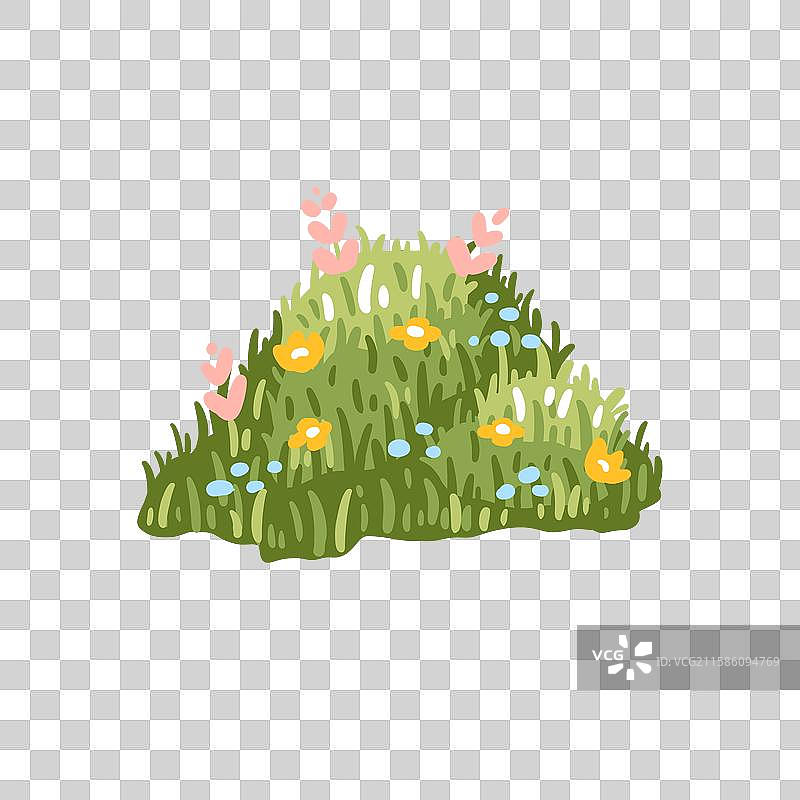 植物草坪灌木花朵图片素材