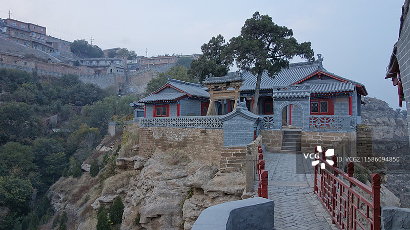 陕西省陕北榆林市佳县香炉峰佳县香炉寺图片素材