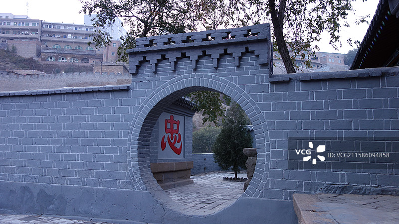 陕西省陕北榆林市佳县香炉峰佳县香炉寺图片素材