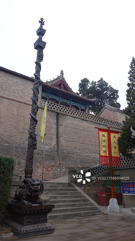 陕西省陕北榆林市佳县白云山白云观白云庙图片素材