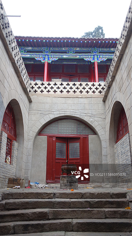 陕西省陕北榆林市佳县白云山白云观白云庙：白云洞图片素材