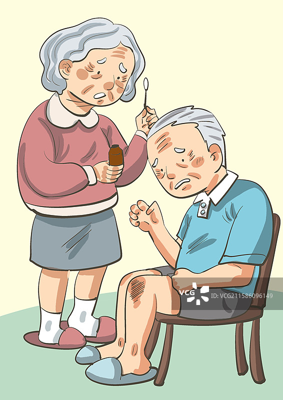 糖尿病症状-伤口久不愈合图片素材