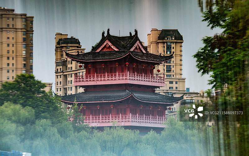 淮安清江浦区里运河文化长廊清江浦楼图片素材