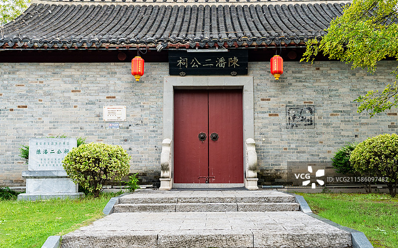 淮安清江浦区里运河文化长廊陈潘二公祠 吴公祠图片素材