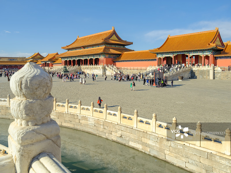 北京故宫博物院（紫禁城）-太和门、昭德门图片素材