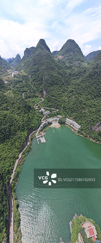 航拍万峰湖吉隆堡图片素材