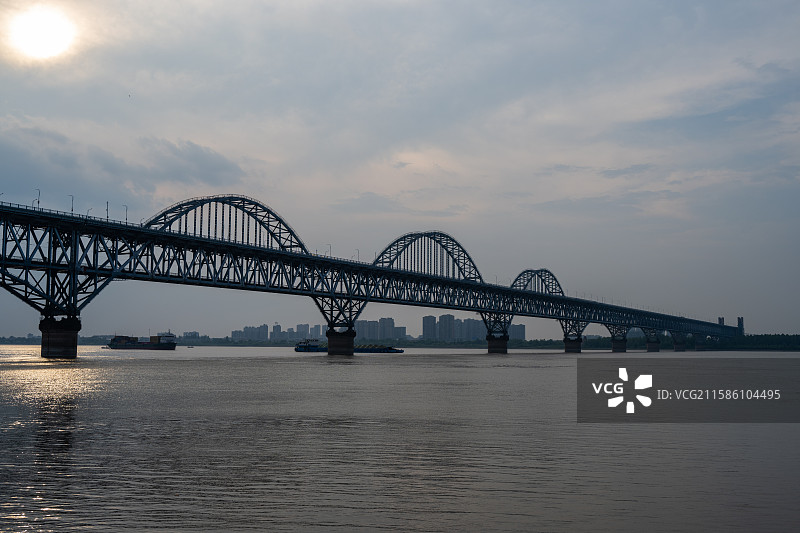 九江，浔阳江头夜送客，江州琵琶亭上望江关图片素材