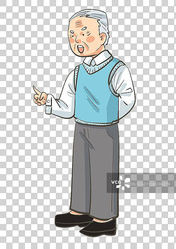 糖尿病症状插画元素-呼吸有异味图片素材