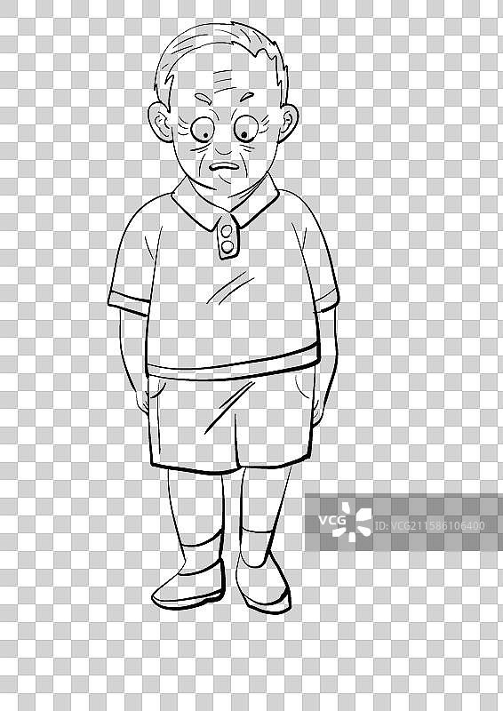 糖尿病症状插画元素-不明原因体重下降图片素材