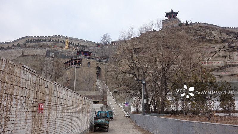陕西省榆林市府谷县府谷镇府谷老城府州城：府州古城府谷古城：千佛洞图片素材