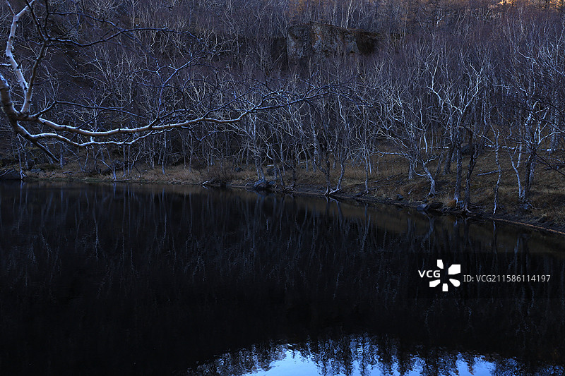 长白山景区银环湖风光图片素材