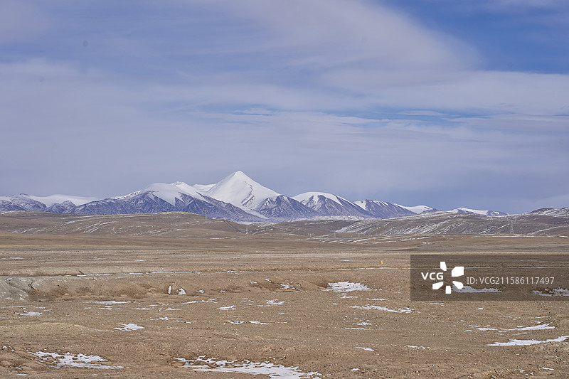 青海省格尔木市昆仑山玉虚峰图片素材