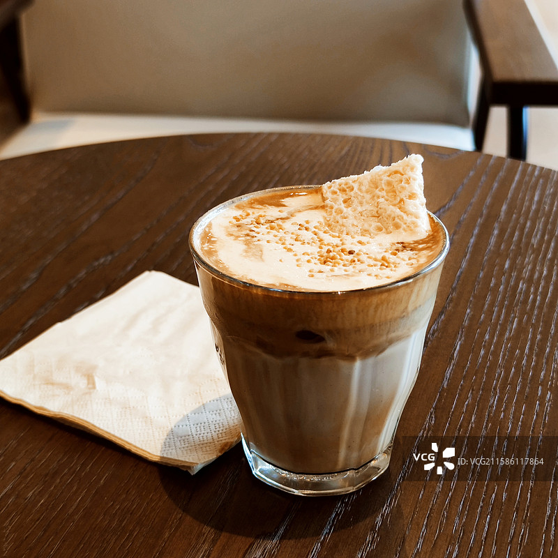 呼和浩特限定的“青城芝士澳白”图片素材