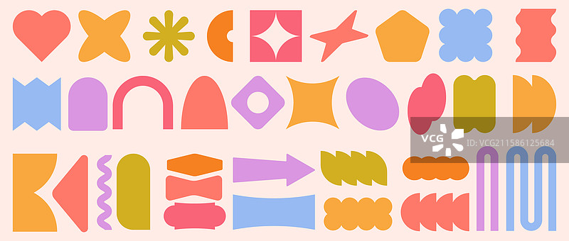 现代设计元素的贴纸徽章标签图片素材