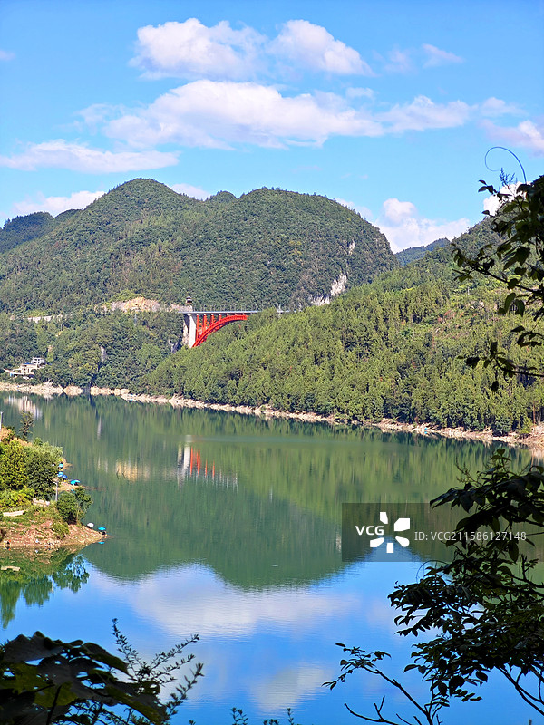 咸丰县唐崖河风光图片素材