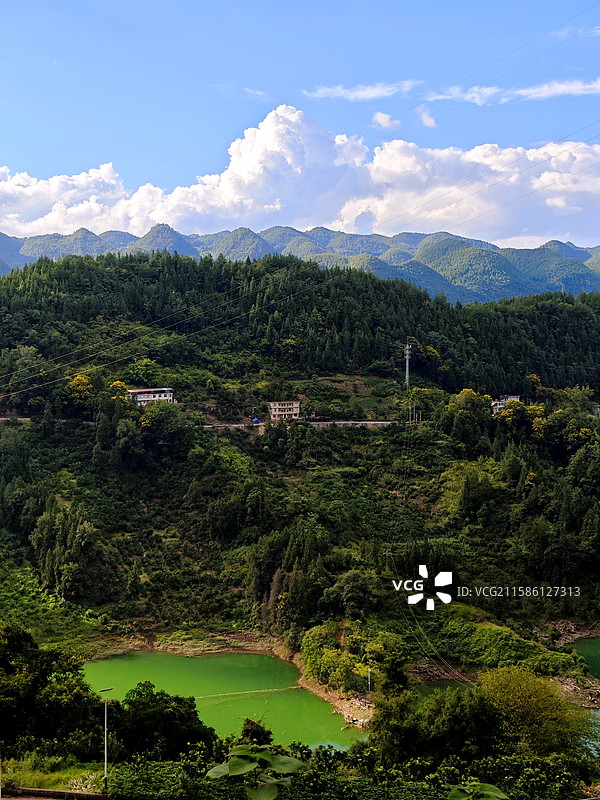 咸丰县唐崖河风光图片素材