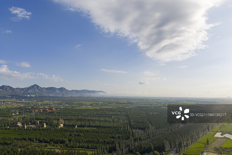 山西省朔州市怀仁市金沙滩景区航拍图片图片素材