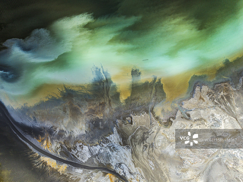 江西上饶德兴铜矿航拍图片素材