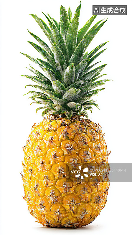 【AI数字艺术】新鲜菠萝的特写图片素材