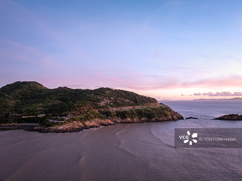 浙江舟山岱山岛海上日出朝霞风景图片素材