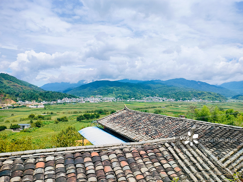 云龙槽涧坝子风光，阿昌族广场图片素材