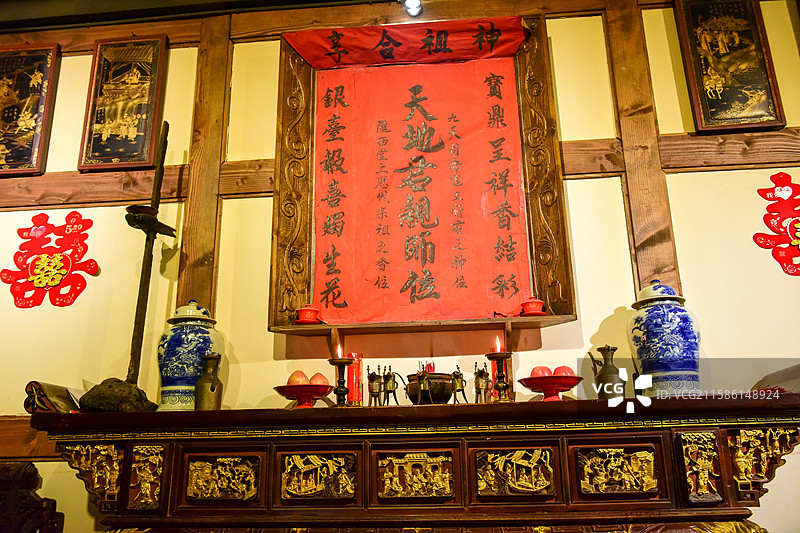 天地君亲师位家神牌位图片素材