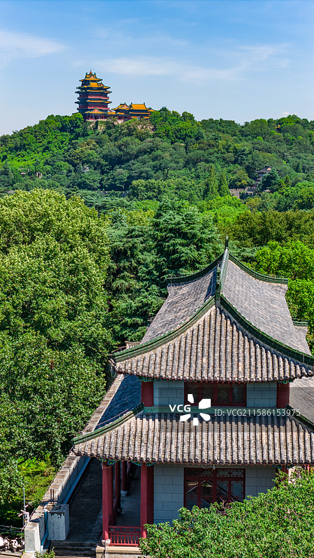 南京阅江楼挹江门仪凤门同框图片素材