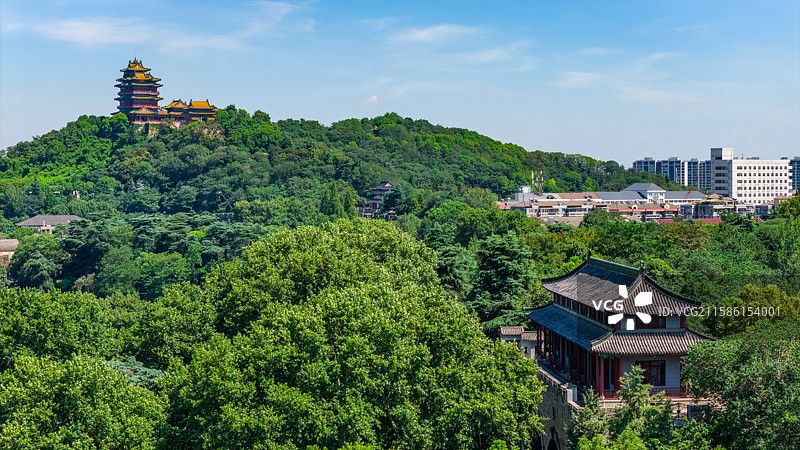 南京阅江楼挹江门仪凤门同框图片素材