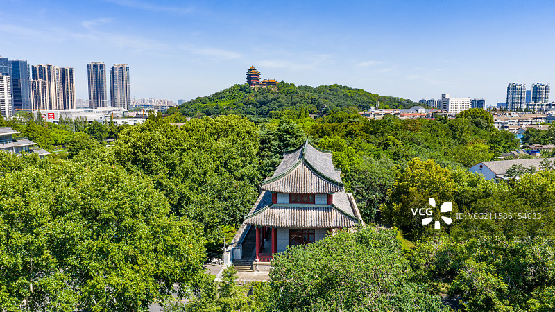 南京阅江楼挹江门仪凤门同框图片素材