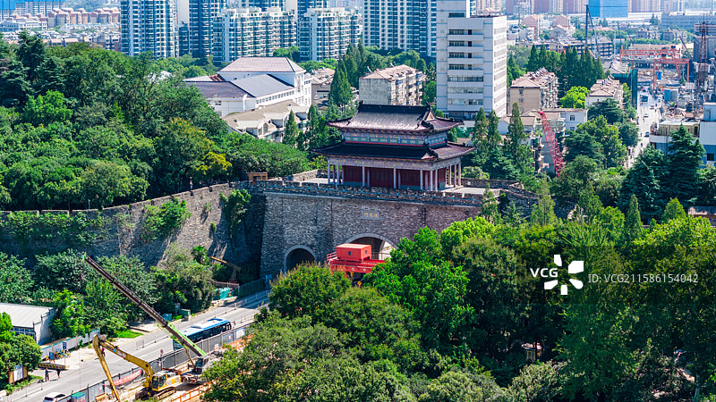南京城墙仪凤门图片素材