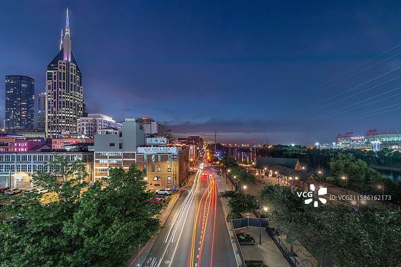 纳什维尔夜景图片素材