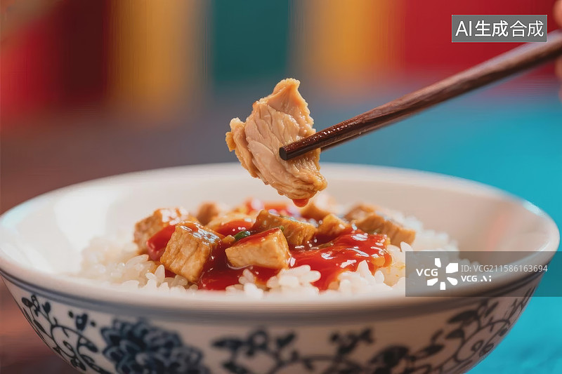 【AI数字艺术】中式饭碗美食图片素材