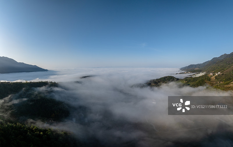 陕西汉阴县凤堰风光图片素材