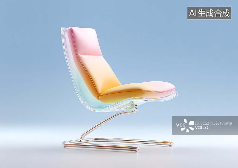 【AI数字艺术】3D卡通办公椅图片素材