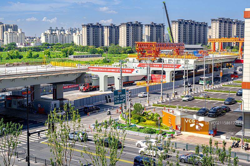 漕宝路快速化工程 上海徐汇区 漕河泾开发区主干道路提升图片素材
