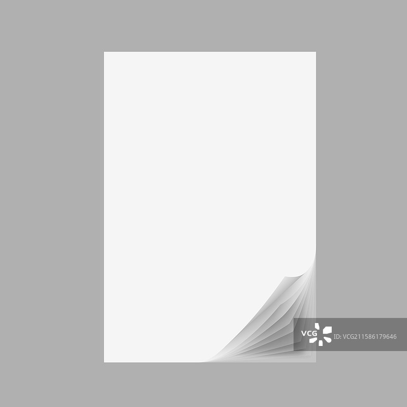 灰色背景上的3D纸张堆叠，带有阴影图片素材