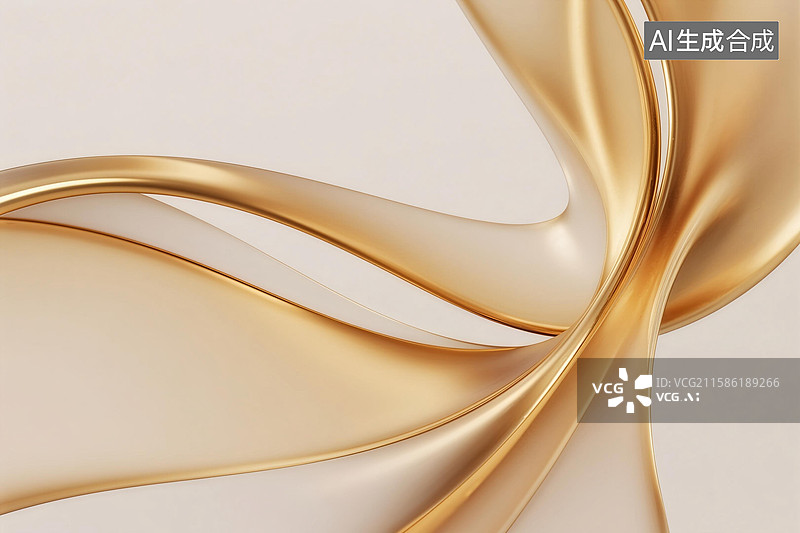 【AI数字艺术】丝滑的金色背景图片素材