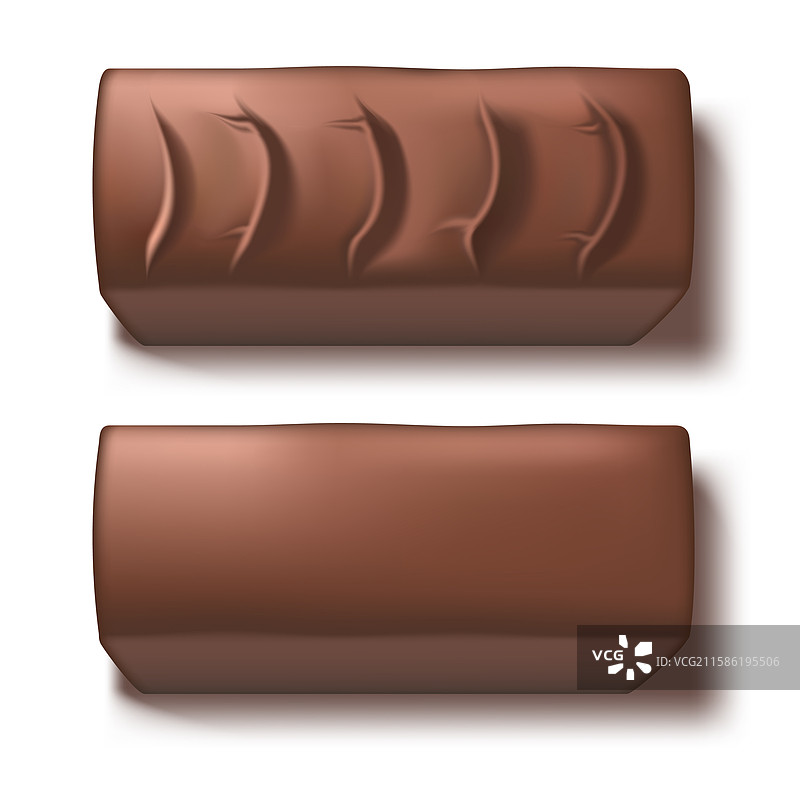 三维两个黑巧克力糖果棒图片素材