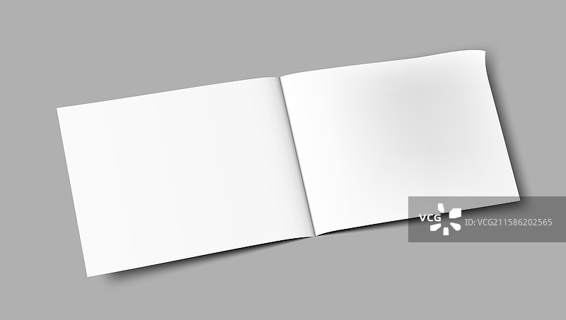 A5 A4 A3 空白对折宣传册封面模型图片素材
